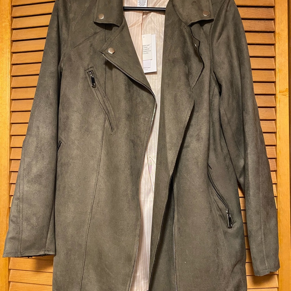 Faux Leather Jacket NWT Magaschoni Size S Women